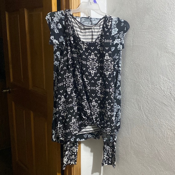 5P Complete Outfit Sweater leggings+tank+long tee 2X+Waverly👜11” - Picture 4 of 17